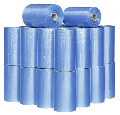 คุณภาพ  Transparent Blue Polyvinyl Chloride PVC Film 30 Micron PVC Heat Shrink Wrap Roll โรงงาน