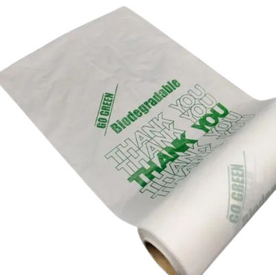 คุณภาพ  Vest Carrier Biodegradable Reusable Shopping Bags Compostable Pollution Free โรงงาน