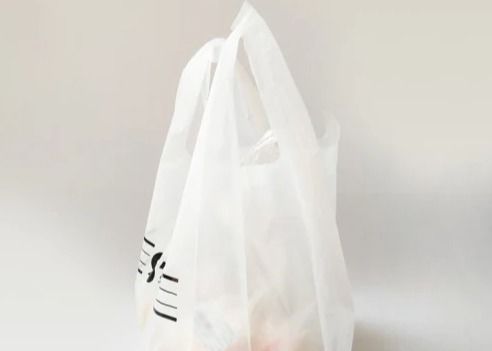 HDPE LDPE พลาสติก เวสต์ กระเป๋าบรรทุก กระเป๋าซื้อขาย เสื้อ T พลาสติกสีขาว