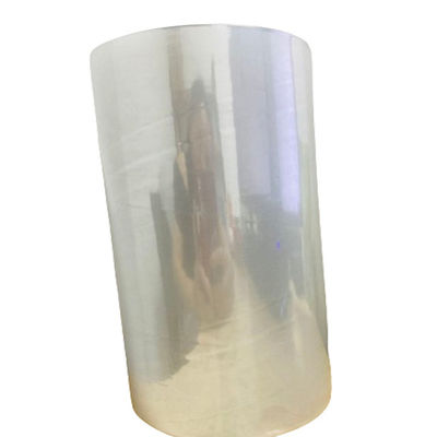 19 ไมครอน Clear POF Shrink Wrap Film Roll Centerfold Polyolefin Shrink Film ภาพยนตร์ที่หดตัวลง