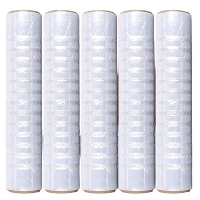 โฟลมกระชับ LDPE แบบโปร่งใส 420mm x 1200m Pre Stretch Pallet Wrap