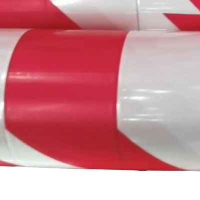 80 - 150 ไมครอน PE หนังป้องกัน LDPE HDPE เทปเตือนสีแดงสีขาว