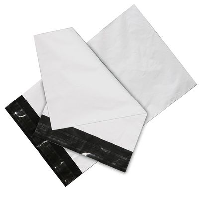 50 ไมครอน LDPE สีขาว โพลีเมลเลอร์ ซองบรรทุก
